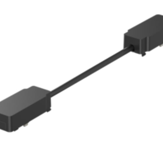 Изображение товара Коннектор VARTON питания для углового соединения шинопроводов магнитной системы Galakti 290x26x15 мм черный V4-R7-09.RG23.TRK-0005