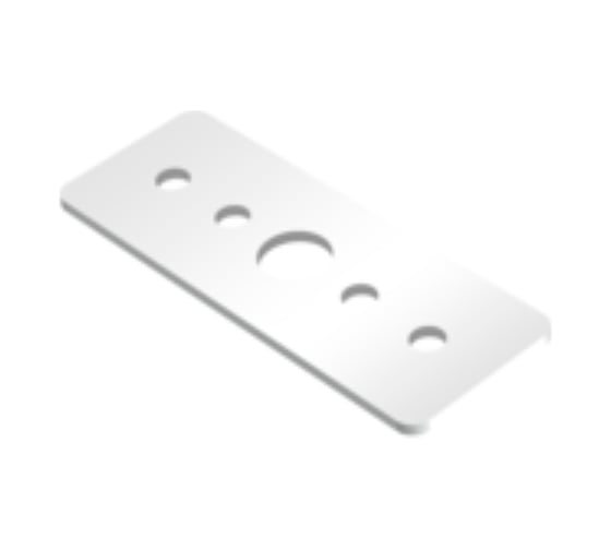 Изображение товара Соединитель механический для шинопроводов магнитной системы VARTON Galakti 50x22x1 мм белый V4-R7-00.RG23.TRK-0003