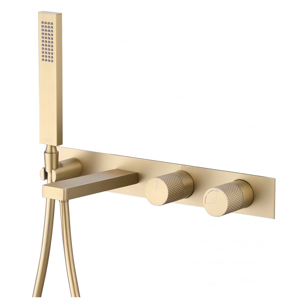 Изображение товара Смеситель для ванны ABBER Rund скрытого монтажа матовое золото AF8730G