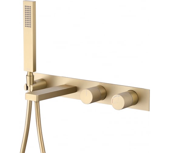 Изображение товара Смеситель для ванны ABBER Rund скрытого монтажа, золото матовое AF8730G