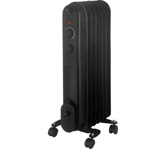 Изображение товара Масляный радиатор Damento RO- 7В, 1500 Вт, регулируемый термостат, 3 реж.мощности , черный (1/42) 022968