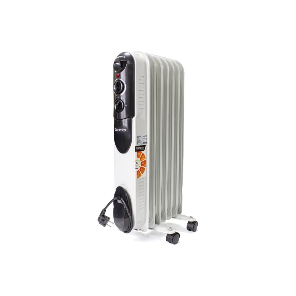 Изображение товара Масляный радиатор Damento RO-7, мощность 1500 Вт, 3 режима