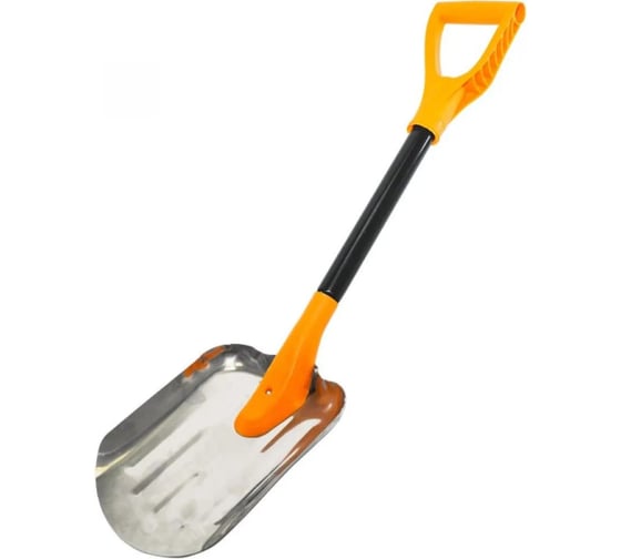 Изображение товара Лопата автомобильная Pobedit с ковшом из нержавеющей стали, с металлическим черенком FREEZE 8025404