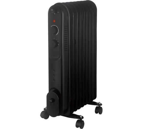 Изображение товара Масляный радиатор Damento RO- 9В, 2000 Вт, регулируемый термостат, 3 реж.мощности , черный (1/36) 022967