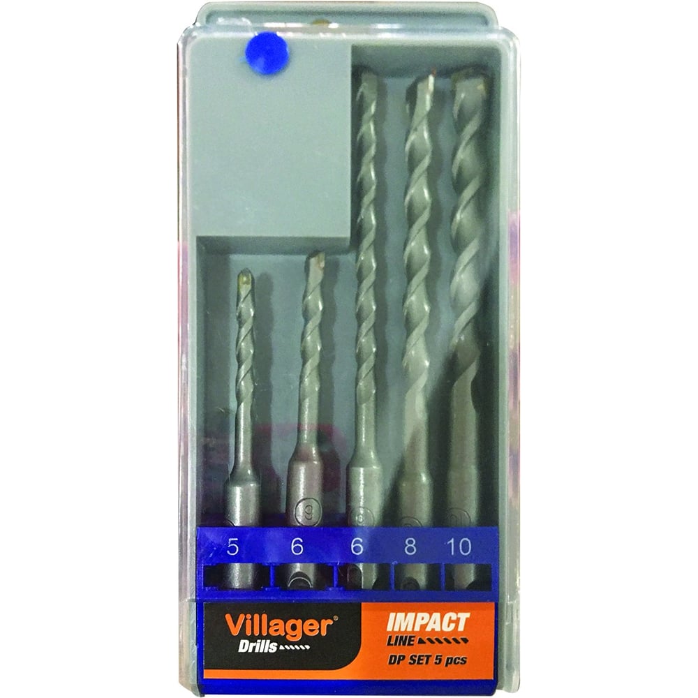 Изображение товара Набор буров SDS PLUS Villager DP-SET5KOM 5 шт диаметр 5-10 мм