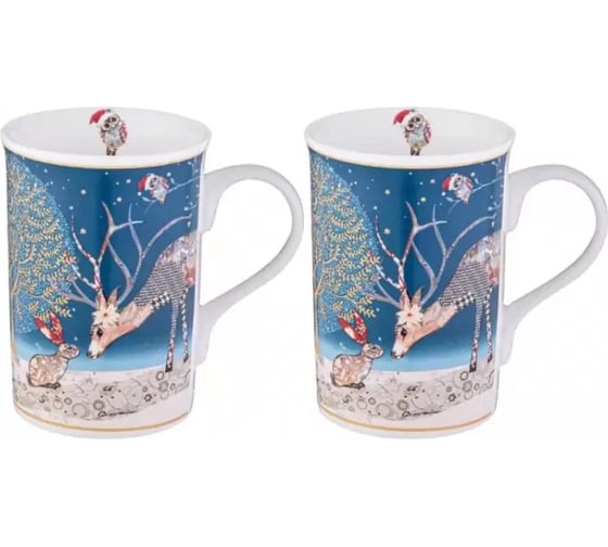 Изображение товара Набор кружек Lefard CHRISTMAS ПЕЧВОРК 2 шт. 350 мл, (кор=24 шт.) 417-114