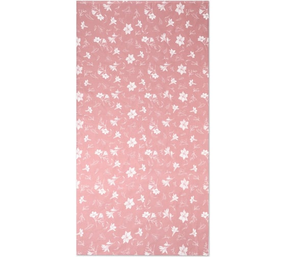 Изображение товара Полотенце Этель Лилия 80x150 см, 100% хлопок, вафельное полотно, 160 г/кв.м 10785404