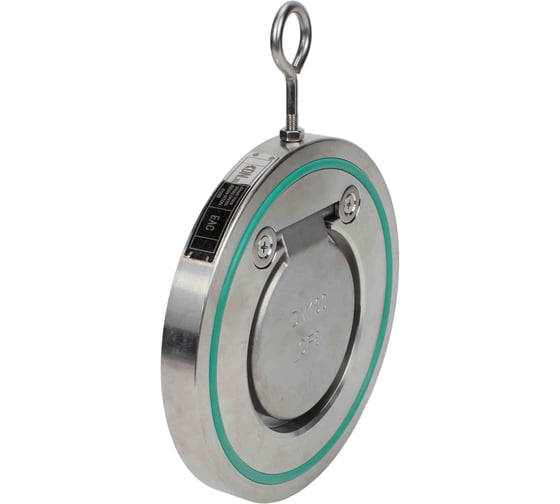 Изображение товара Клапан обратный DN.ru 304-304-VITON-Fb Ду40, Ру40, лепестковый одностворчатый D100-03749