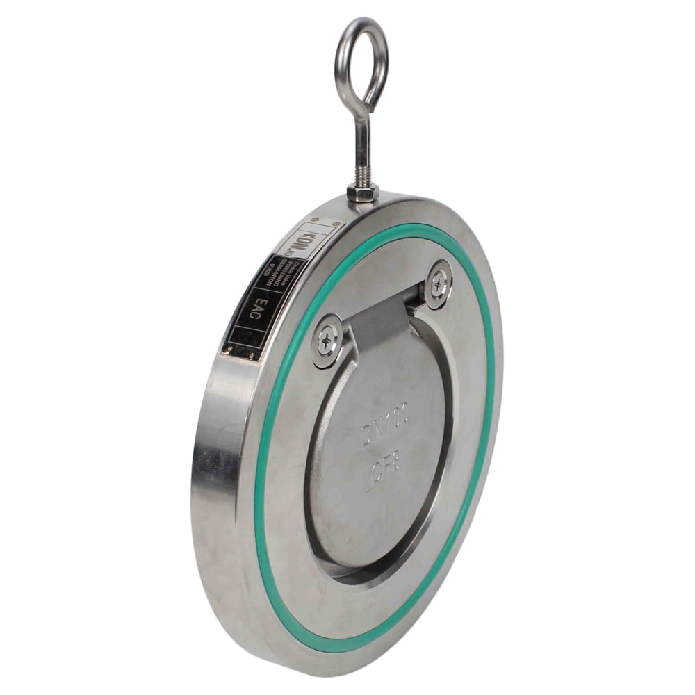 Изображение товара Клапан обратный DN.ru 304-304-VITON-Fb Ду300, Ру40, лепестковый одностворчатый D100-03758