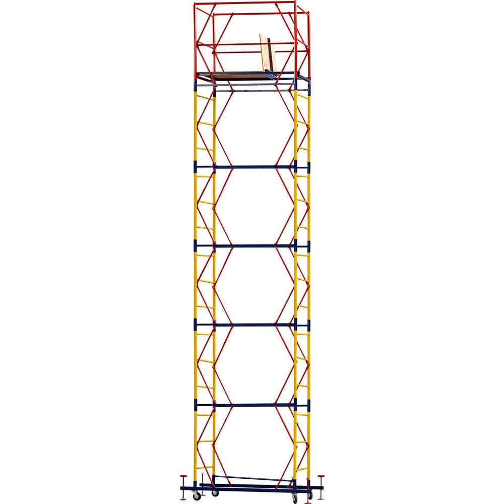 Изображение товара Вышка телескопическая Промышленник ВПР 0,7х2м H=7,6м с площадкой и колесами