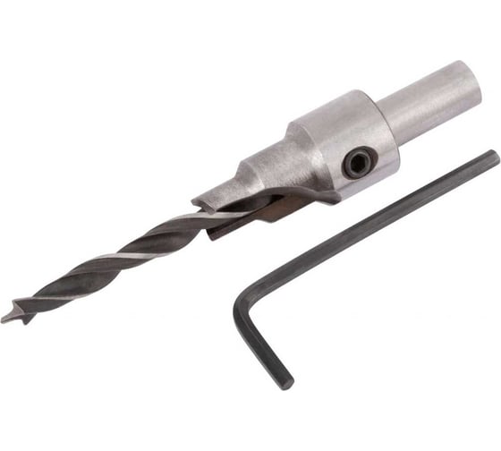 Изображение товара Сверло с зенкером 5 мм, 9.5 мм, для мебельных стяжек 7х50 23 БОЛТА 36431