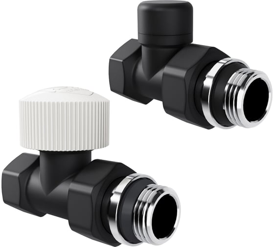 Изображение товара Набор термостатический прямой Royal Thermo Design 1/2М30x1.5, черный НС-1640378