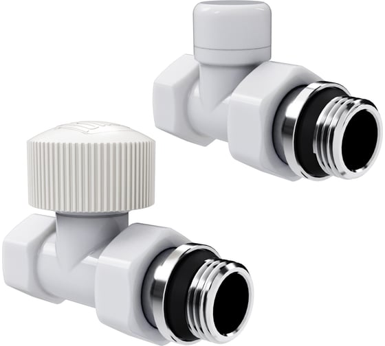 Изображение товара Набор термостатический прямой Royal Thermo Design 1/2М30x1.5, белый НС-1640376