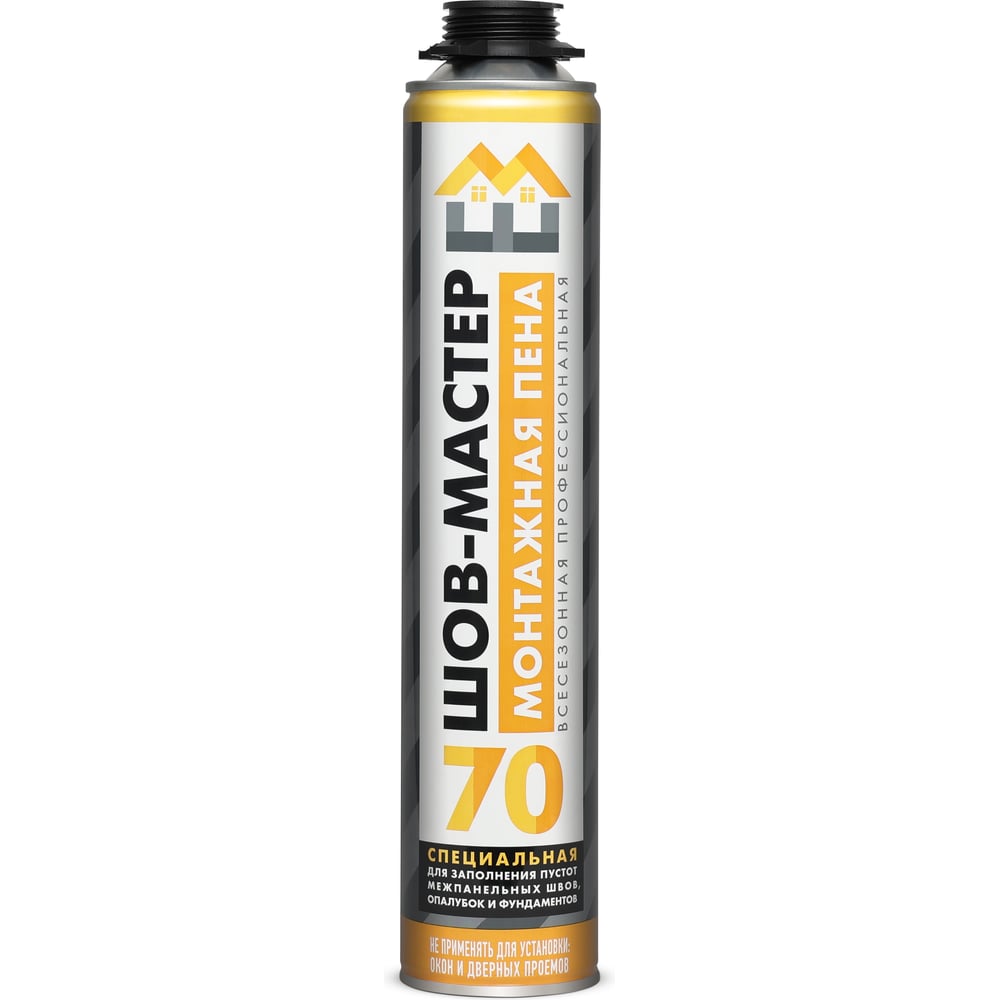 Изображение товара Пена монтажная PROFFLEX ШОВ-МАСТЕР 70 01482 850 мл всесезонная интенсивная герметизация