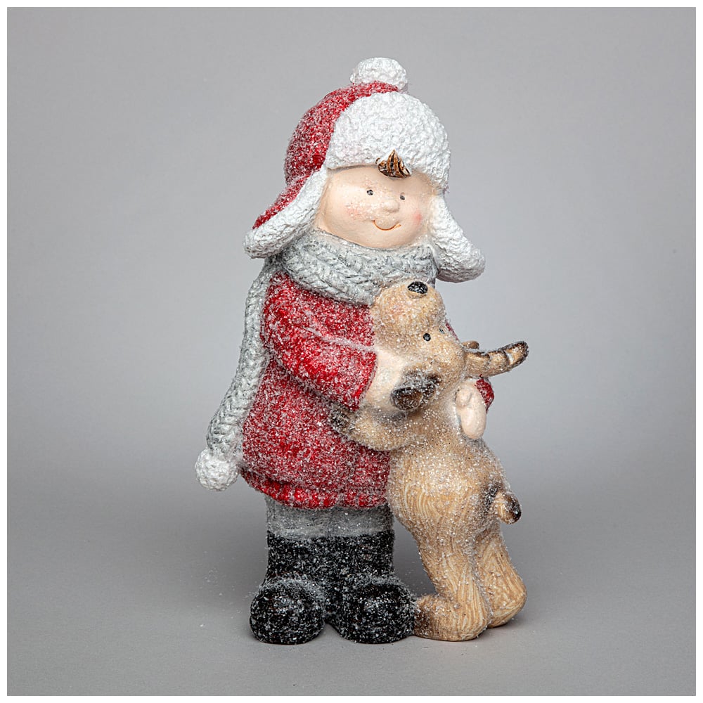 Изображение товара Фигурка Lefard МАЛЬЧИК С ОЛЕНЕНКОМ 13x9x22 см 248-170