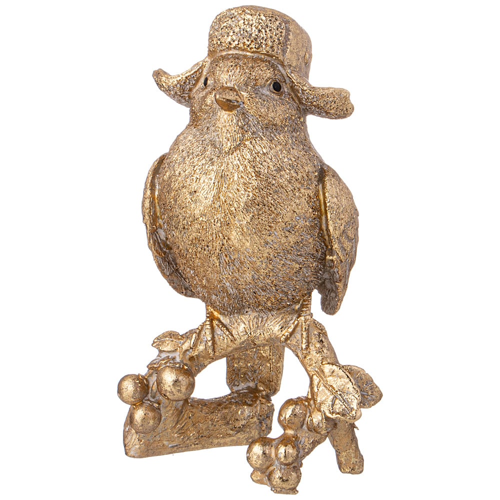 Изображение товара Декоративная фигурка Lefard ПТИЧКА 9,5x7x16,5 см золотая