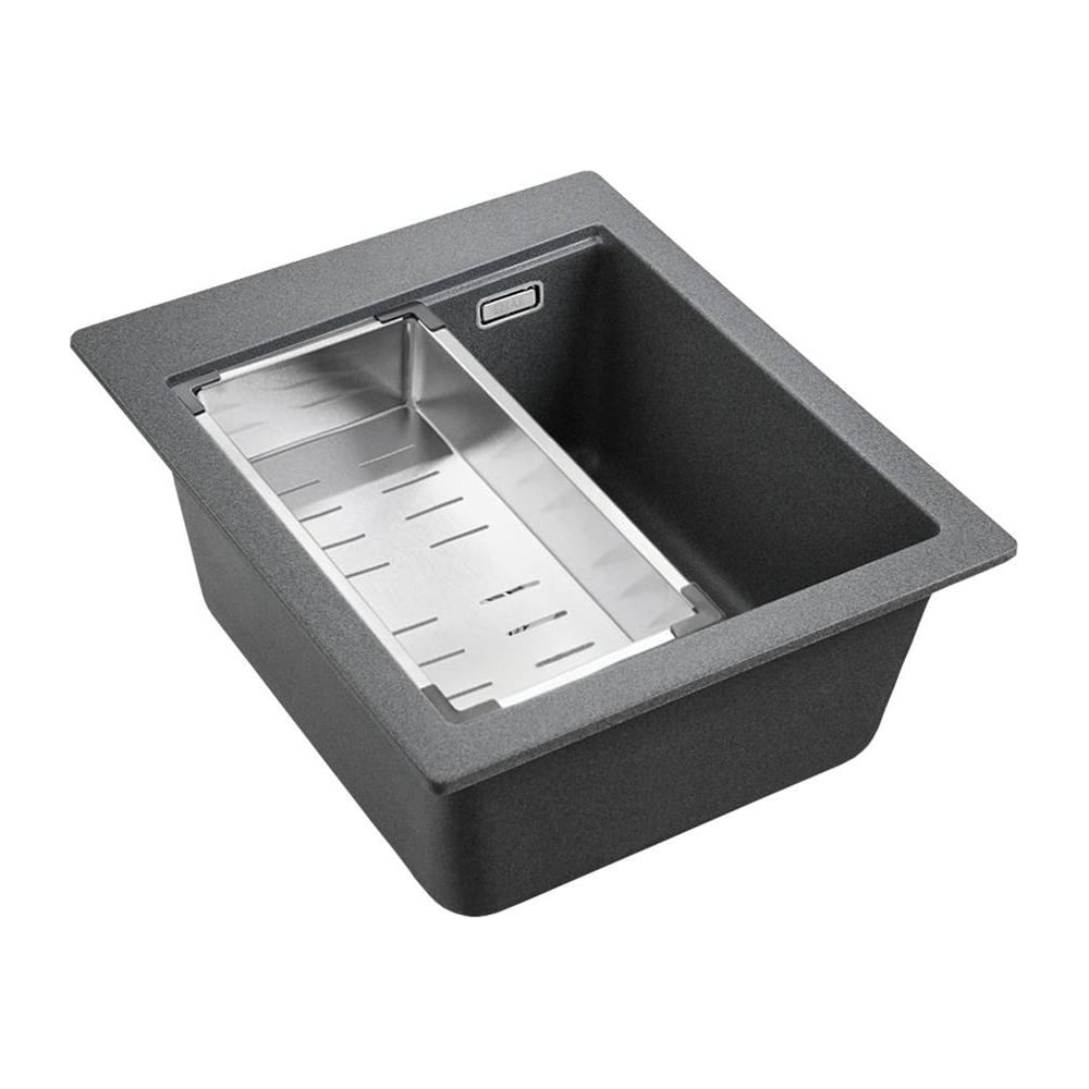 Изображение товара Гранитная мойка EMAR EMQ-1420.Q антрацит врезная прямоугольная