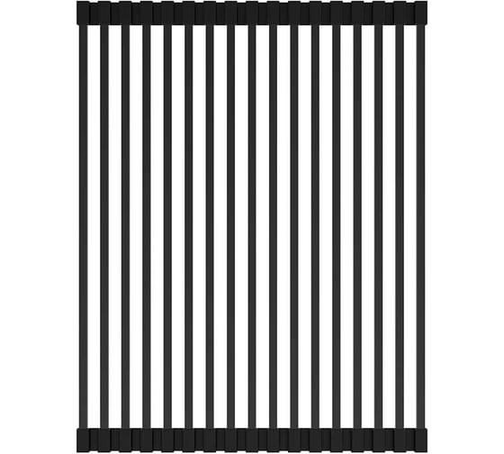 Изображение товара Ролл-мат LEMARK универсальный, для моек из нержавеющей стали с глубиной чаши до 420 мм, чёрный матовый 9952170