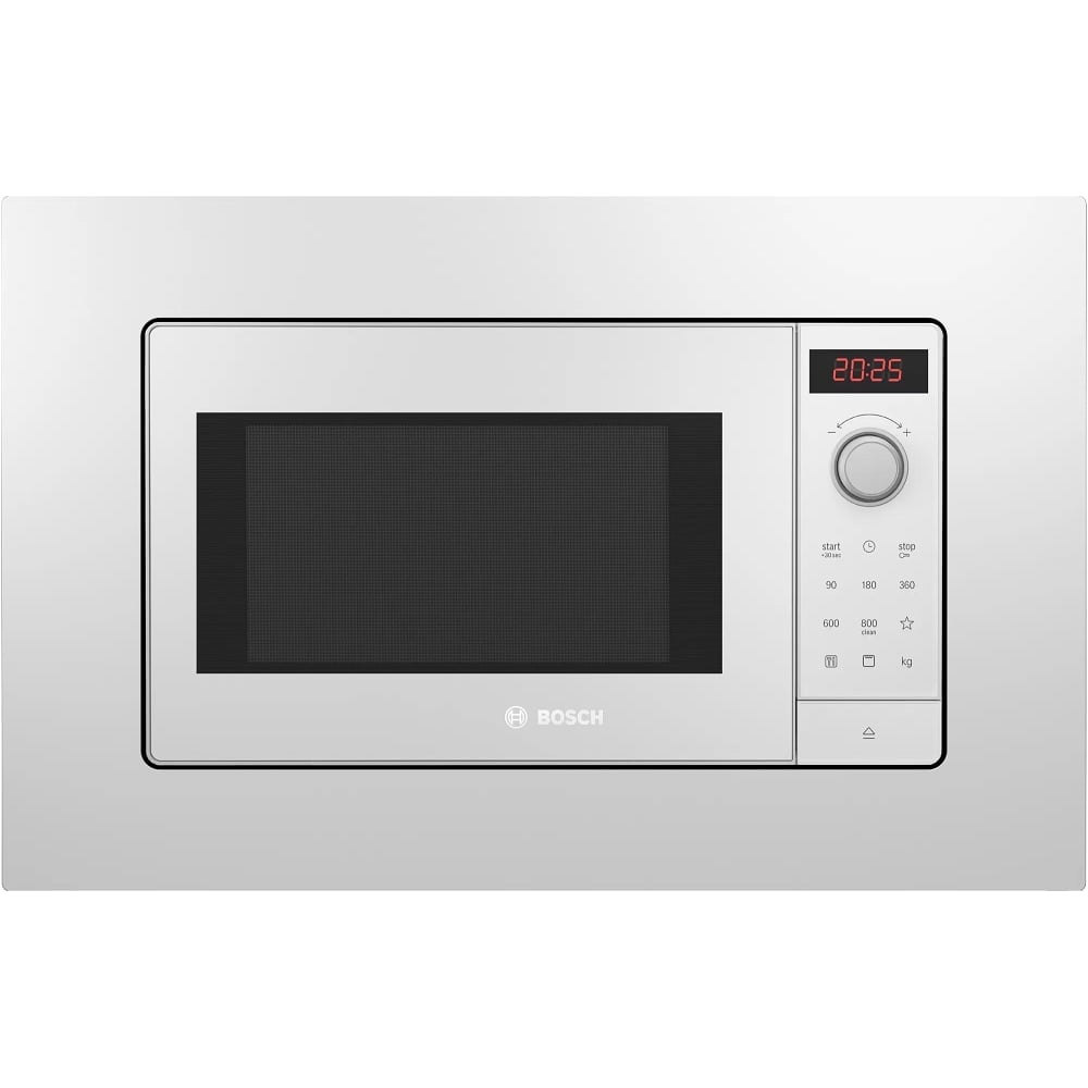 Изображение товара Встраиваемая микроволновая печь Bosch BEL653MW3 белая 25 л 8 режимов гриль таймер