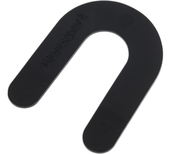 Изображение товара Брекеты/скобы/подковы для плитки TILEREXPERT 1,5 мм, черные (подковы), многоразовые крестики 100 шт BR15-100