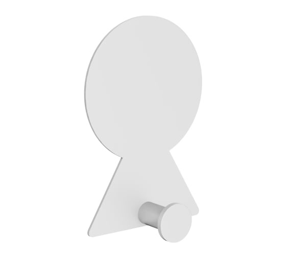 Изображение товара Крючок Kleber из нержавеющей стали, MOUNT белый, на липкой ленте KLE-MF-33W