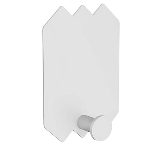 Изображение товара Крючок Kleber из нержавеющей стали, LAKE белый, на липкой ленте KLE-MF-66W