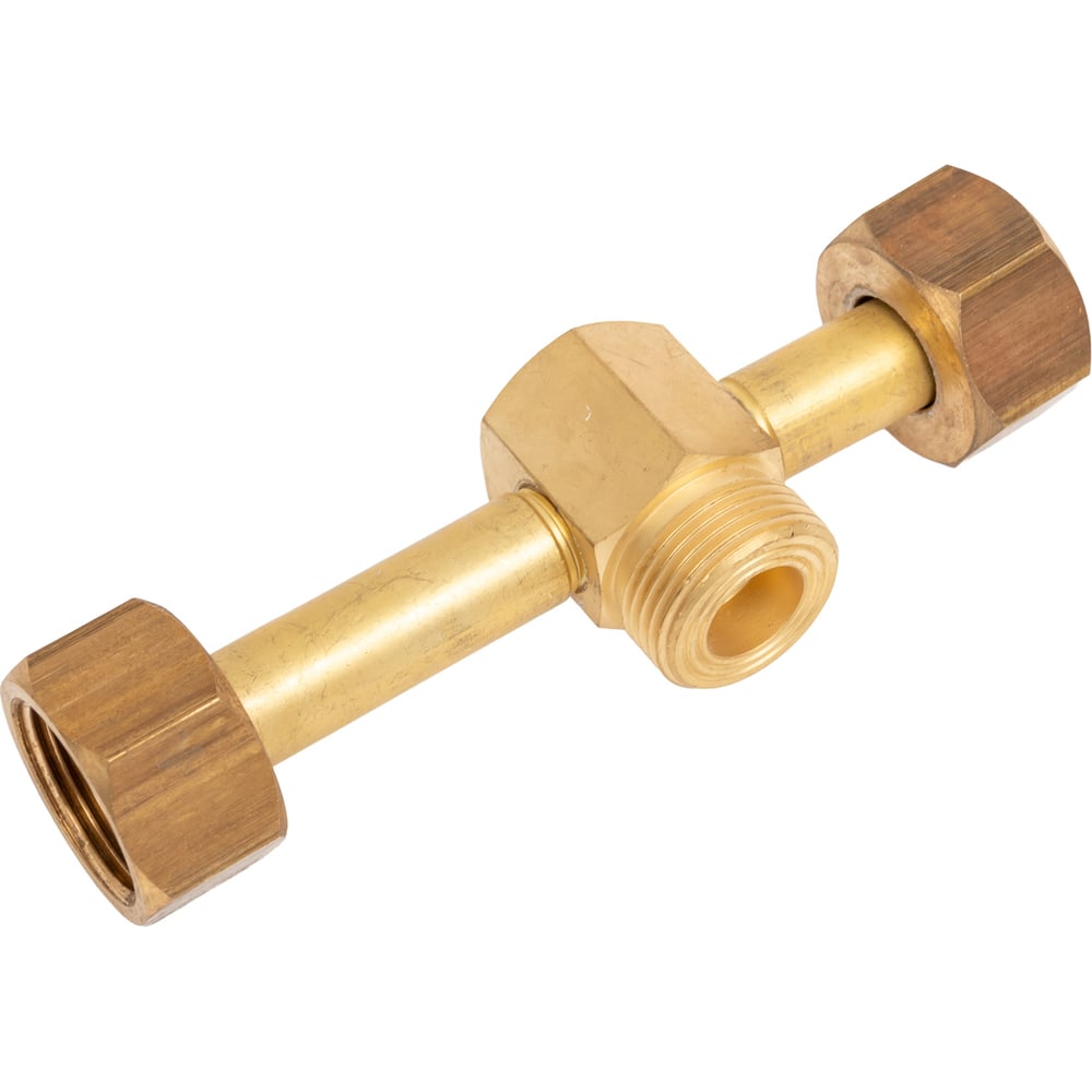 Изображение товара Тройник рамповый сварной G3/4 с гайками для трубных систем Джет