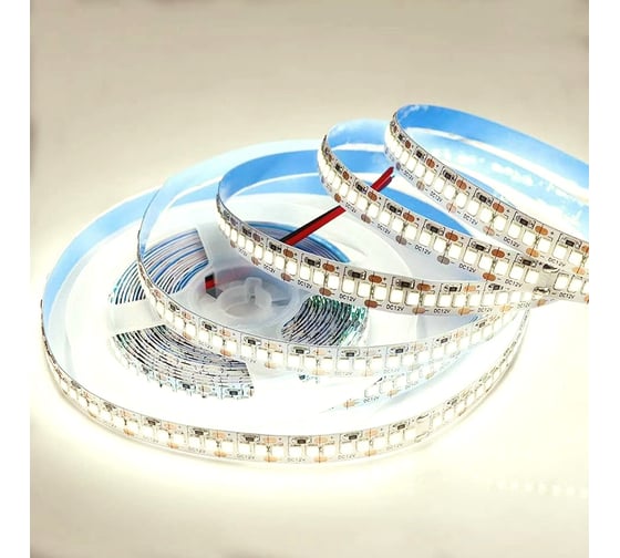 Изображение товара Светодиодная лента Apeyron 24В, 14,4 Вт/м, smd2835, 240 д/м, IP20, 1200 Лм/м, подложка 8мм, 5м, 3000К 00-515