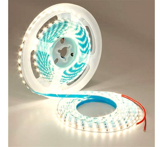 Изображение товара Светодиодная лента Apeyron 24В, 16 Вт/м, smd5050, 120 д/м, IP20, 1250 Лм/м, подложка 10мм, 5м, 3000К 00-506