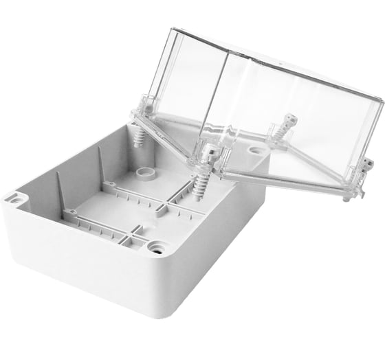 Изображение товара Распределительная коробка KLR KP-1914/H-T без отверстий, с прозрачной крышкой, увеличенной высоты, IP67, 190x145x140мм 0219141