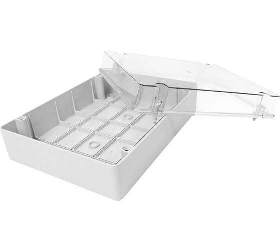 Изображение товара Распределительная коробка KLR KP-4030-T без отверстий, с прозрачной крышкой IP67, 400x300x130мм 02140300