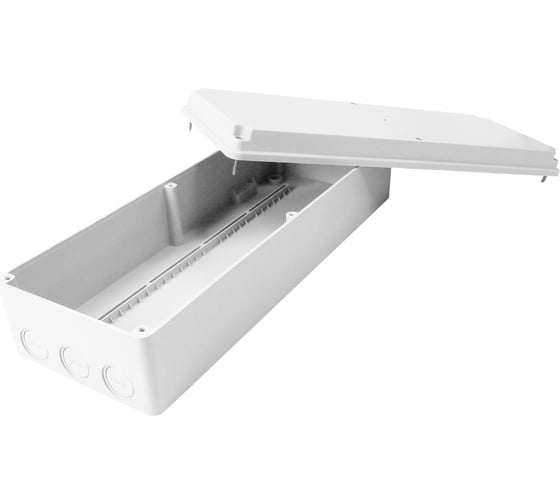 Изображение товара Распределительная коробка KLR KP-3412 без отверстий, с крышкой, стандартной высоты, IP54, 130x350x85мм 0203412