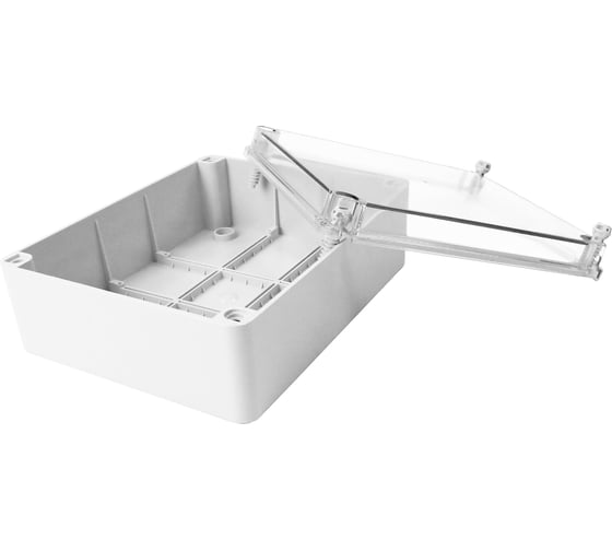 Изображение товара Распределительная коробка KLR KP-2520-T без отверстий с прозрачной крышкой IP67, 250x200x90мм 0212520