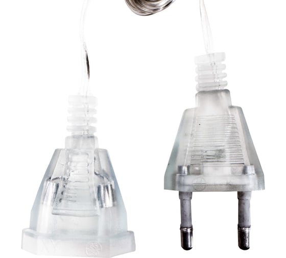 Изображение товара Шнур соединительный OXION удлинитель, для гирлянды новогодней, прозрачный, 3m, 250 Вт, арт. OX-PWS-8