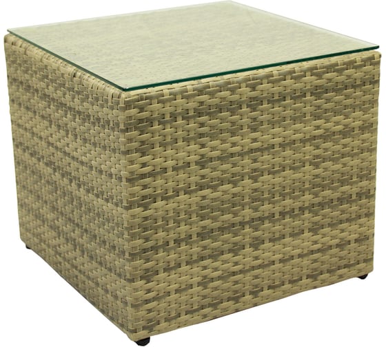 Изображение товара Столик Konway Вурфель 50x50x43, цвет слоновая кость KN-4030