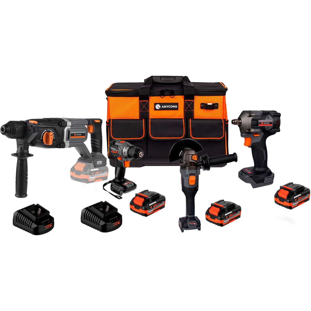 Изображение товара Профессиональный набор электроинструментов Anycons ST403 AC-ST403 4 шт аккумуляторы