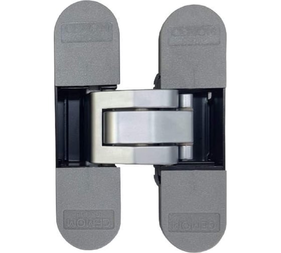 Изображение товара Петля дверная Cemom Moatti скрытая универсальная, 3D, 111,5x29 мм, 80 кг, сатин хр CEM0080.01CAT/MP