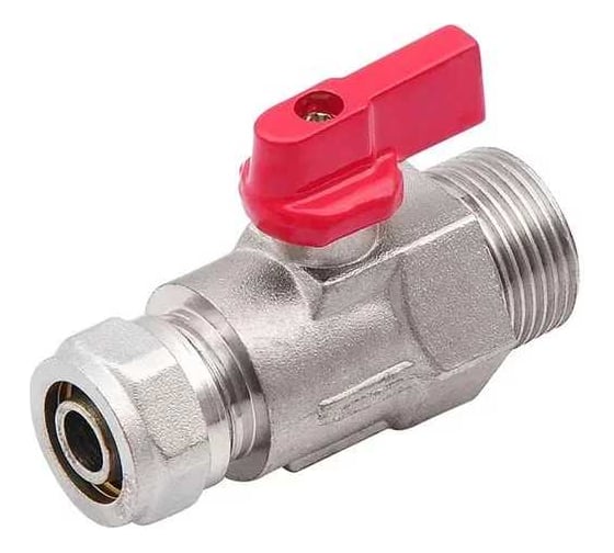 Изображение товара Шаровой кран SMT 3/4"Mх16, для м/п трубы, (бабочка) 2021N0516