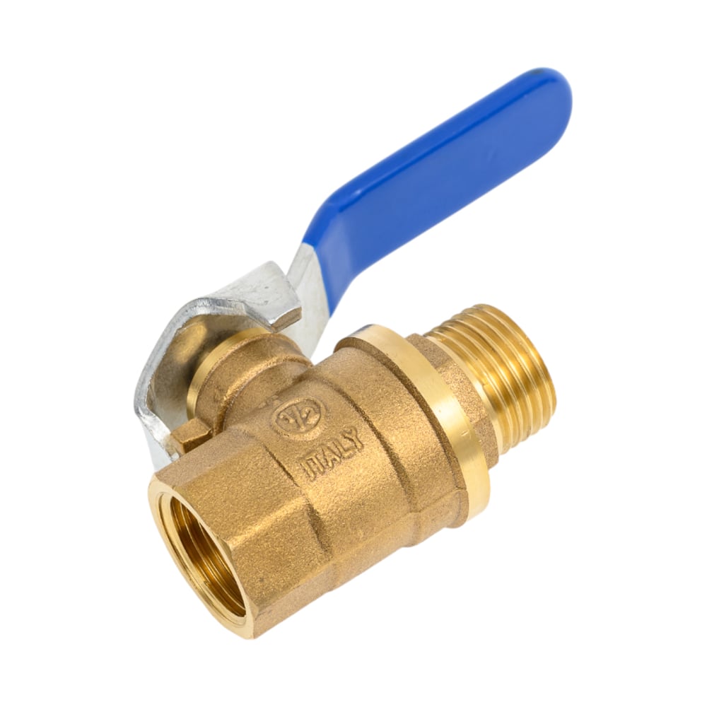 Изображение товара Шаровой кран SMT 1/2"МхF, синяя ручка, латунь 521H6604B