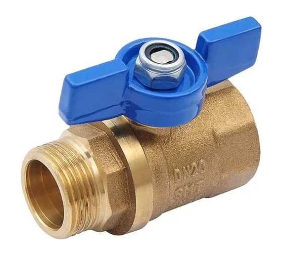 Изображение товара Шаровой кран SMT 3/4"МхF, синяя бабочка, латунь 503H6605BB