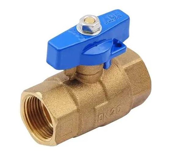 Изображение товара Шаровой кран SMT ADN 3/4" FхF, синяя бабочка 562H6605BB