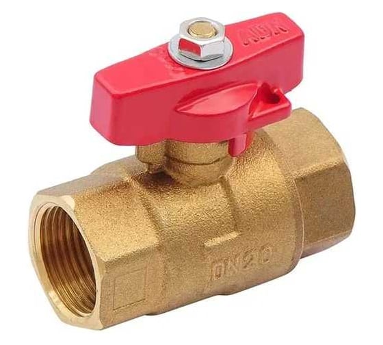 Изображение товара Шаровой кран SMT ADN 3/4" FхF, красная бабочка 562H6605RB