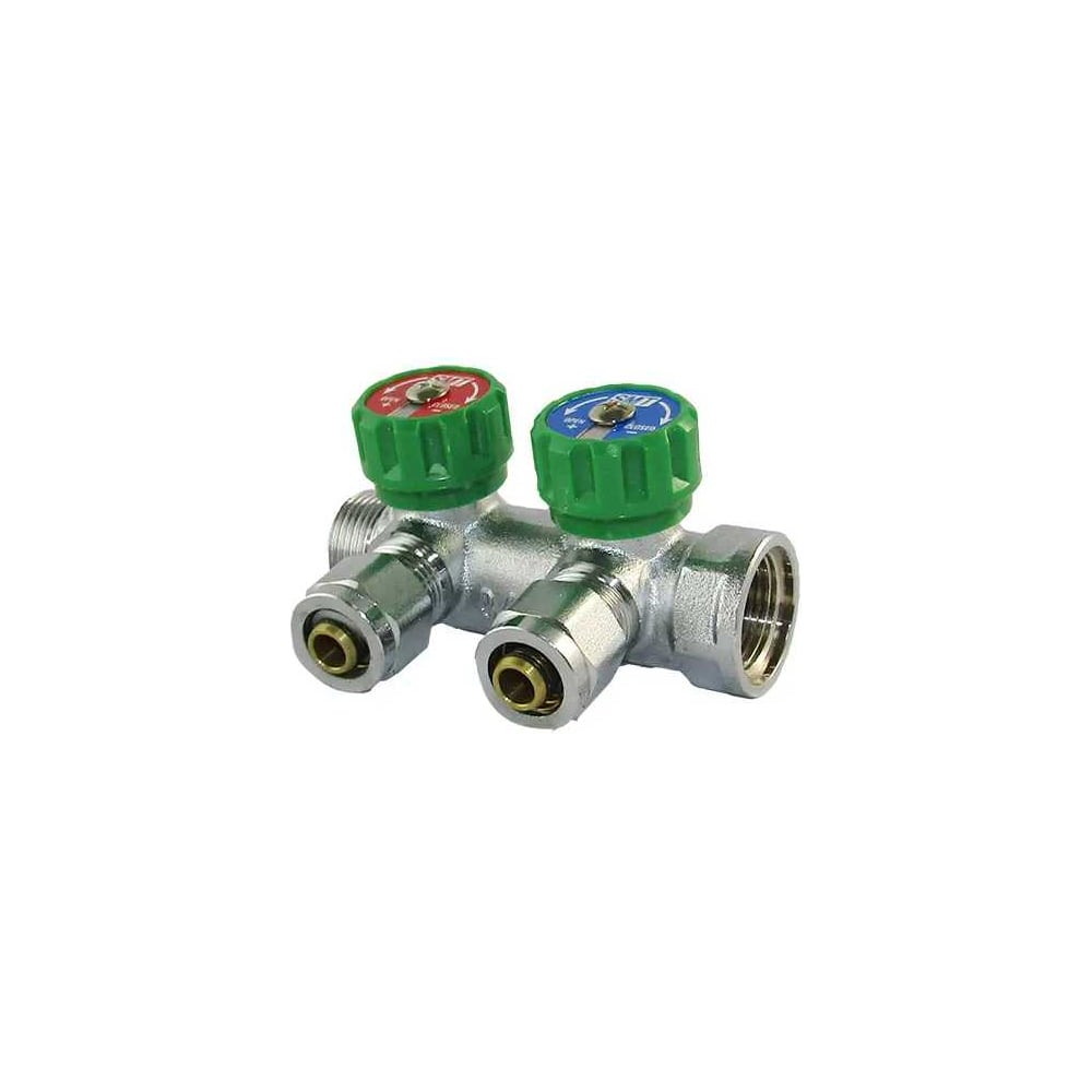 Изображение товара Коллектор с кранами SMT 3/4х16х2 хром 1875CH051602-27