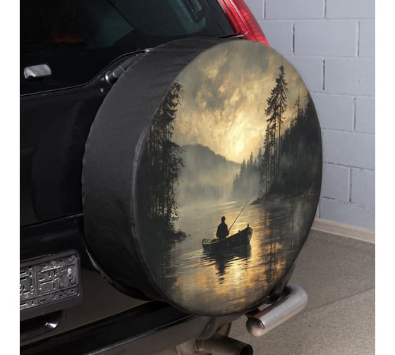 Изображение товара Чехол запасного колеса Рыбалка R16,17 диаметр 77см эко-кожа/полиэстер SKYWAY S06301093