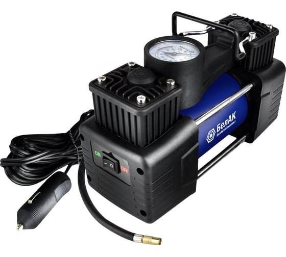 Изображение товара Компрессор для накачки шин ПРОФИ-75 12V 75 л/мин. БелАК БАК.99181