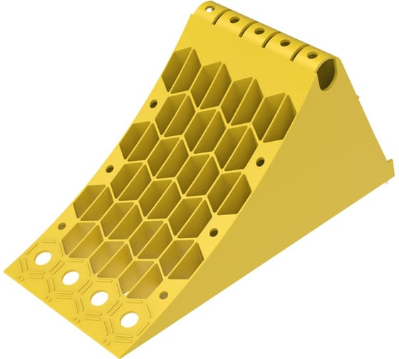 Изображение товара Упор противооткатный пластиковый 200мм/E53 с металлической пластиной противоскольжения ТМР SM200