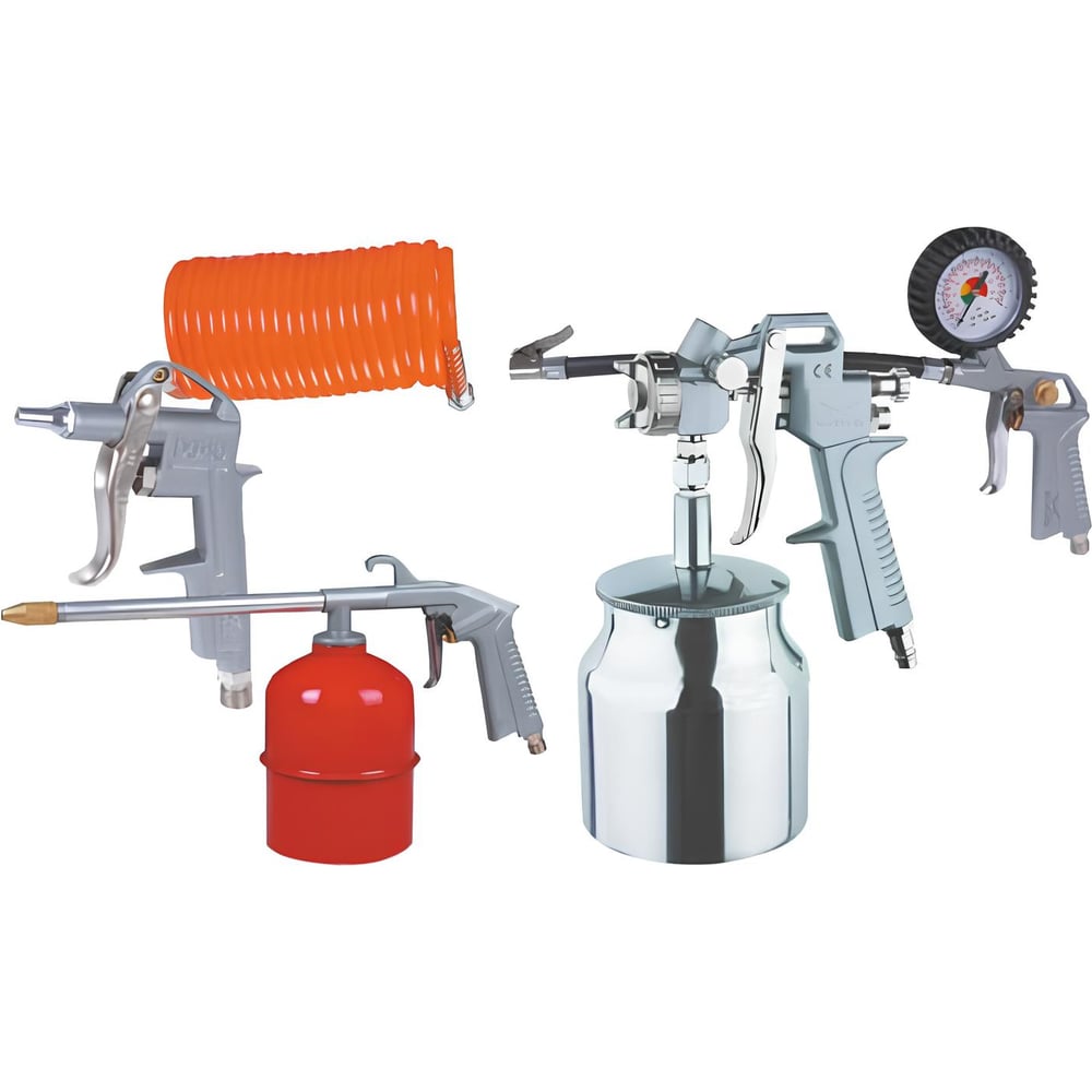 Изображение товара Набор краскораспылителей с нижним бачком МОS-DISTAR MS-NPMNB25 2.5 мм для быстрого качественного ок