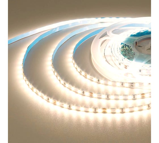 Изображение товара Светодиодная лента Apeyron 24В, 12 Вт/м, smd2835, 180 д/м, IP20, 1000 Лм/м, подложка 8мм, 5м, 3000К 00-423