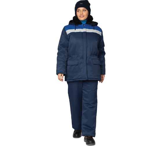 Изображение товара Костюм женский утепленный Прабо Стандарт СОП синий/василек р-р 56-58, рост 170-176 17125