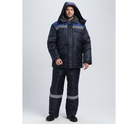 Изображение товара Куртка зимняя ФАКЕЛ 87491749 Бригада NEW ткань Оксфорд, темно-синий/васильковый 87491749.006